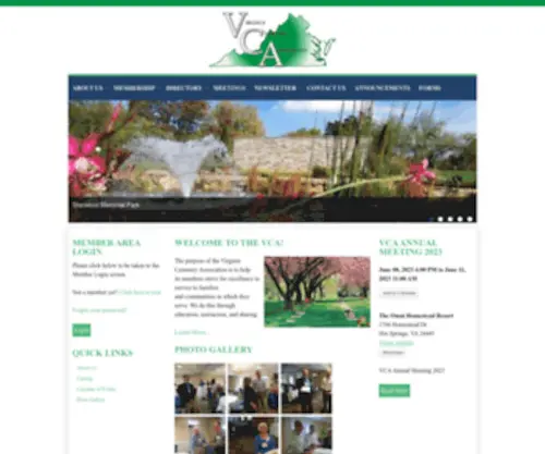 Virginiacemeteryassociation.com(Virginia Cemetery Association) Screenshot