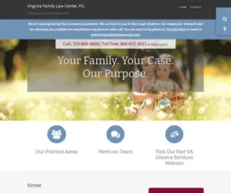 Virginiafamilylawcenter.com(Virginia Family Law) Screenshot