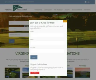 VirginiagolfVacations.com(Virginia Golf Vacations) Screenshot