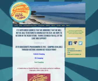 Virginiakeygrassroots.com(Virginia Key Grassroots Festival) Screenshot