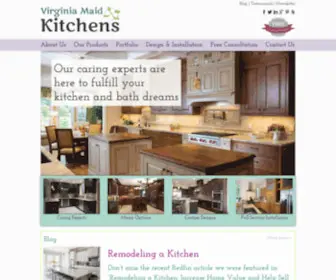 Virginiamaidkitchens.com(Virginia Maid Kitchens Home) Screenshot