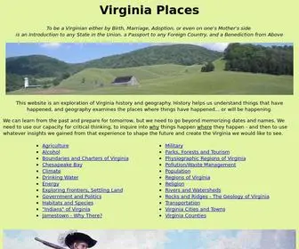 Virginiaplaces.org(Geography of virginia) Screenshot