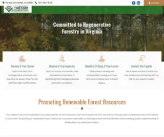 Virginiatff.org(The Virginia Tree Farm Foundation) Screenshot