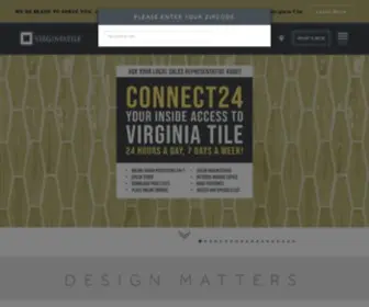 Virginiatile.com(Virginia Tile Company) Screenshot