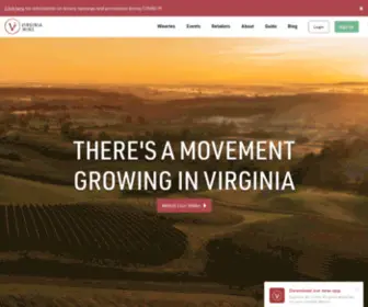 Virginiawines.org(Virginia Wine) Screenshot