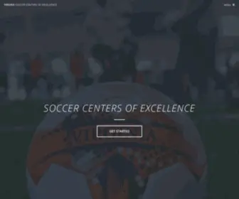 Virginiawomenssoccer.com(Virginia Soccer Centers of Excellence) Screenshot