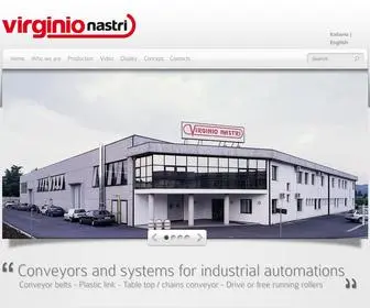 Virginionastri.com(Developing and building handling systems for the manufacturing industry) Screenshot