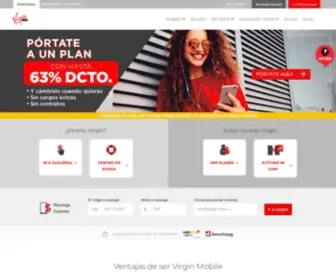 Virginmobile.cl(Planes de datos sin firmas ni contratos) Screenshot