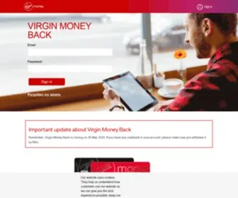 Virginmoneyback.com(Virgin Money Back) Screenshot