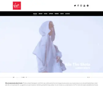 Virginmusic.jp(Virgin Music Label & Artist Services) Screenshot