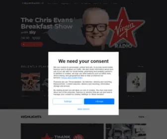 Virginradio.co.uk(Virgin Radio UK) Screenshot