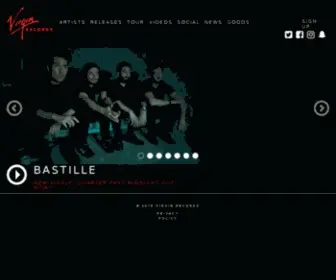 Virginrecords.com(Virgin Records) Screenshot