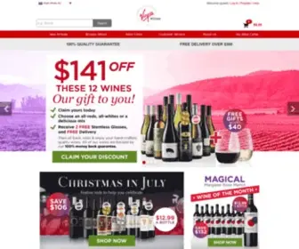 Virginwines.com.au(Buy Wine Online) Screenshot