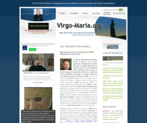 Virgo-Maria.org(Pour nous) Screenshot