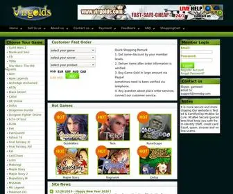 Virgolds.com(World Of Warcraft Gold) Screenshot