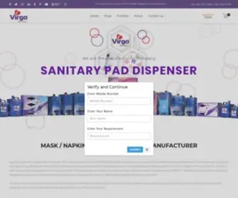 Virgosara.com(Sanitary napkin incinerator and vending machine) Screenshot