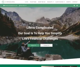 Viridianadvisors.com(Simplifying the Complex) Screenshot