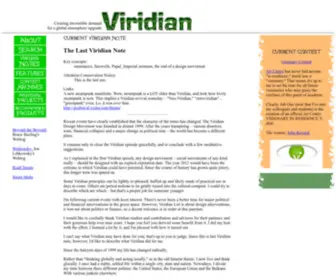 Viridiandesign.org(The Viridian Design Movement) Screenshot