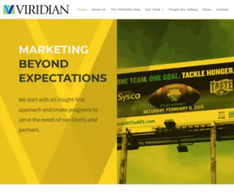 Viridianmarketing.com(VIRIDIAN Marketing Home) Screenshot