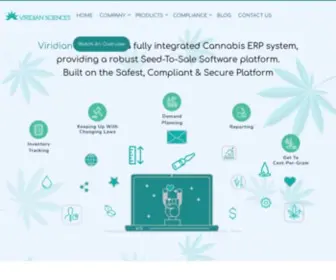 Viridiansciences.com(Simple & Secure Cannabis Software) Screenshot