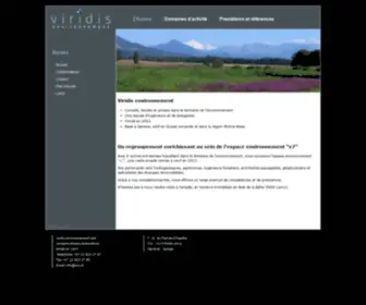 Viridis-Environnement.ch(Viridis sàrl) Screenshot