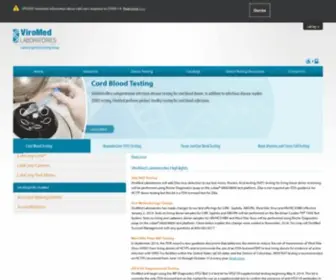 Viromed.com(ViroMed Laboratories) Screenshot