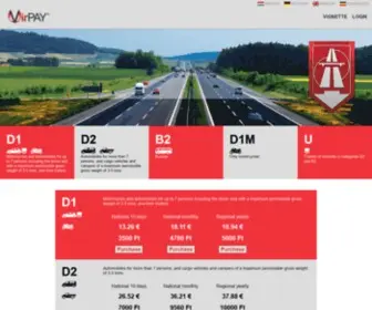 Virpay.hu(Motorway vignette online) Screenshot