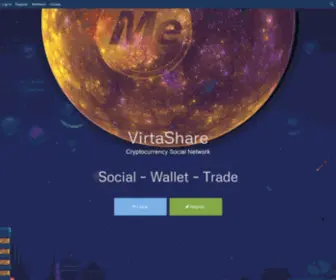 Virtashare.com(MintMe Social Network) Screenshot