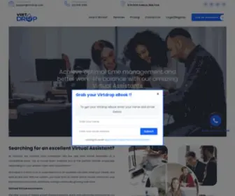 Virtdrop.com(Virtual Assistants) Screenshot
