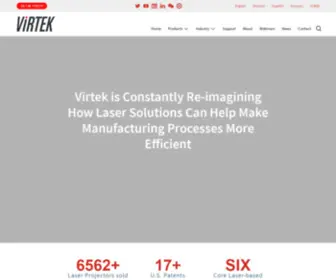 Virtekvision.com(Virtek Vision International ULC) Screenshot