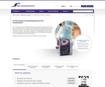 Virtis.com(SP Scientific) Screenshot