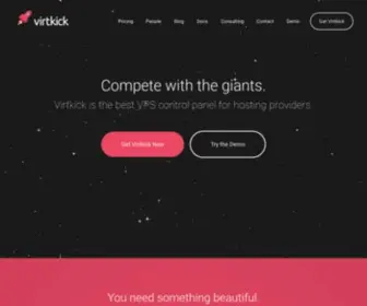 Virtkick.com(The best VPS control panel for hosting providers) Screenshot