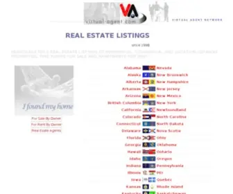 Virtual-Agent.com(Real Estate listings from USA and Canada by real estate agents) Screenshot