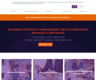 Virtual-Corp.com(Business Continuity Management & Business Continuity Solutions) Screenshot