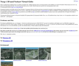 Virtual-Globe.info(Norge i 3D med Norkart Virtual Globe) Screenshot