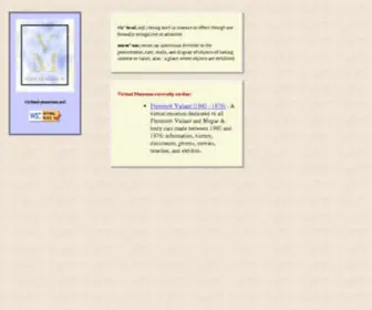 Virtual-Museum.net(Main Index) Screenshot