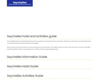 Virtual-Seychelles.com(Seychelles Hotel) Screenshot