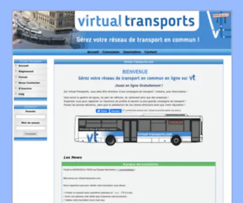 Virtual-Transports.com(Gérez vos transports en commun) Screenshot