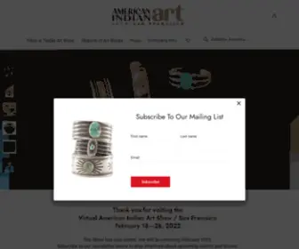 Virtualamericanindianartshows.com(Antique American Indian Art) Screenshot