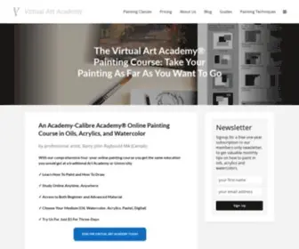 Virtualartacademy.com(Online Painting Classes) Screenshot