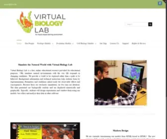 Virtualbiologylab.org(Virtual Biology Lab created by Dr) Screenshot