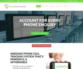 Virtualcalltracking.com.au(Inbound Phone Call Tracking System For Growing Businesses) Screenshot