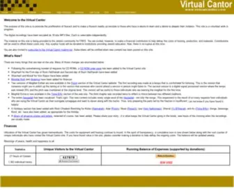 Virtualcantor.com(The Virtual Cantor site) Screenshot