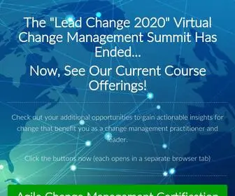 Virtualchangemanagement.com(Lead Change 2021) Screenshot