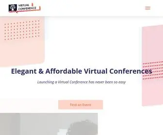 Virtualconference.com(Find or List Your Next Virtual Conference) Screenshot