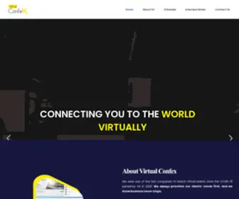 Virtualconfex.com(Virtual Confex) Screenshot