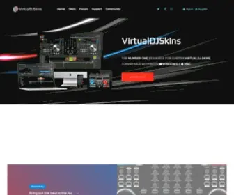Virtualdjskins.co.uk(Home Number one for VirtualDJ skins) Screenshot