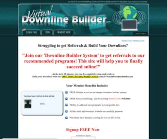Virtualdownlinebuilder.com(Virtual Downline Builder) Screenshot