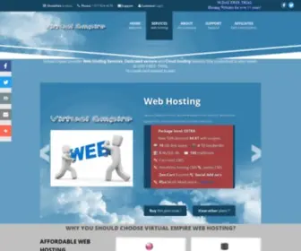 Virtualempire.com(Virtual Empire Web hosting) Screenshot