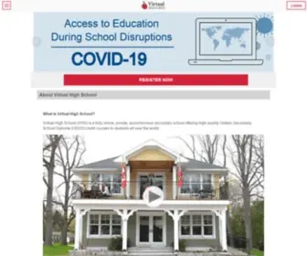 Virtualhighschool.com(Ontario online high school) Screenshot